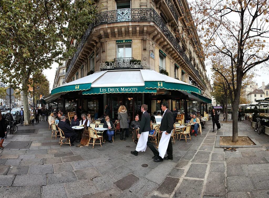 Кофейня в париже читать. Les deux magots париж. cafe les deux magots, париж. сен жермен ресторан париж. кафе де маго и сен жермен де пре в париже.