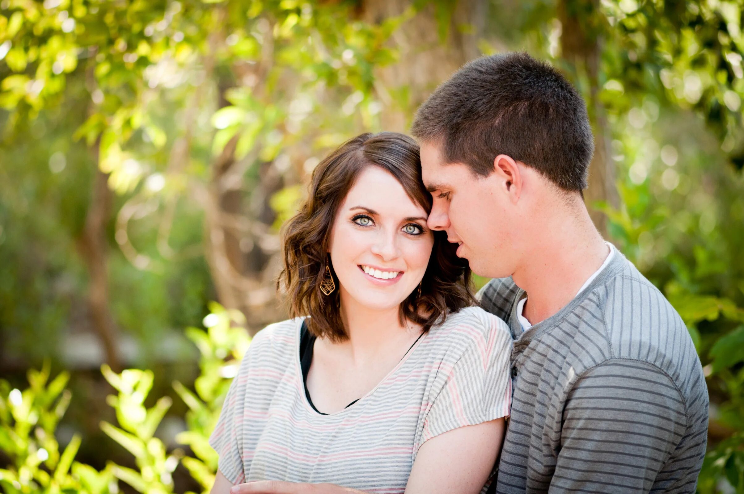 Couple engaged. Courtship dating and marriage. Young couple 3x.