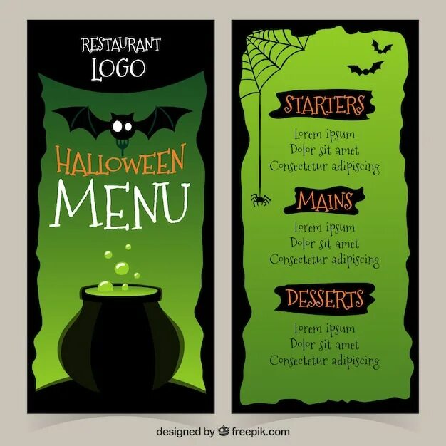 Halloween menu