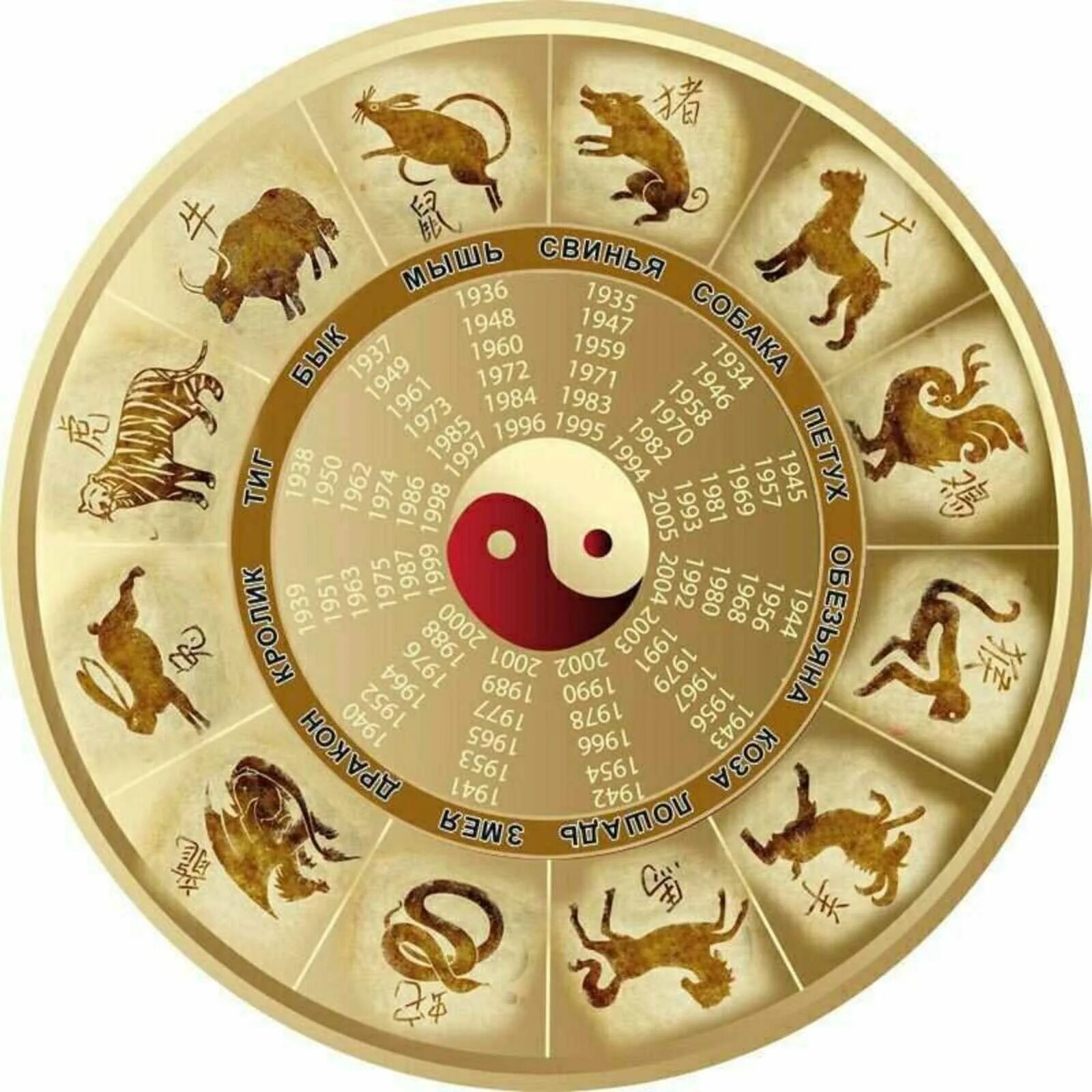 Китайский гороскоп. Символы года. Знаки китайского гороскопа. Китайский гороскоп по годам.