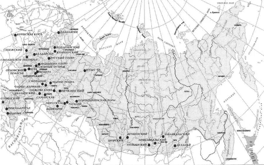 Национальные парки на контурной карте. Заповедники России на контурной карте. Карта заповедников и парков России. Крупнейшие заповедники России на контурной карте. Заповедники и национальные парки России карта.