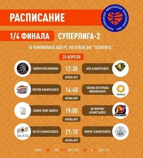 Расписание 1 4 финал