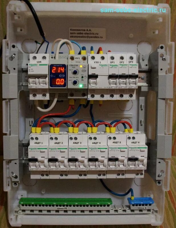 Сборка автоматов в квартире