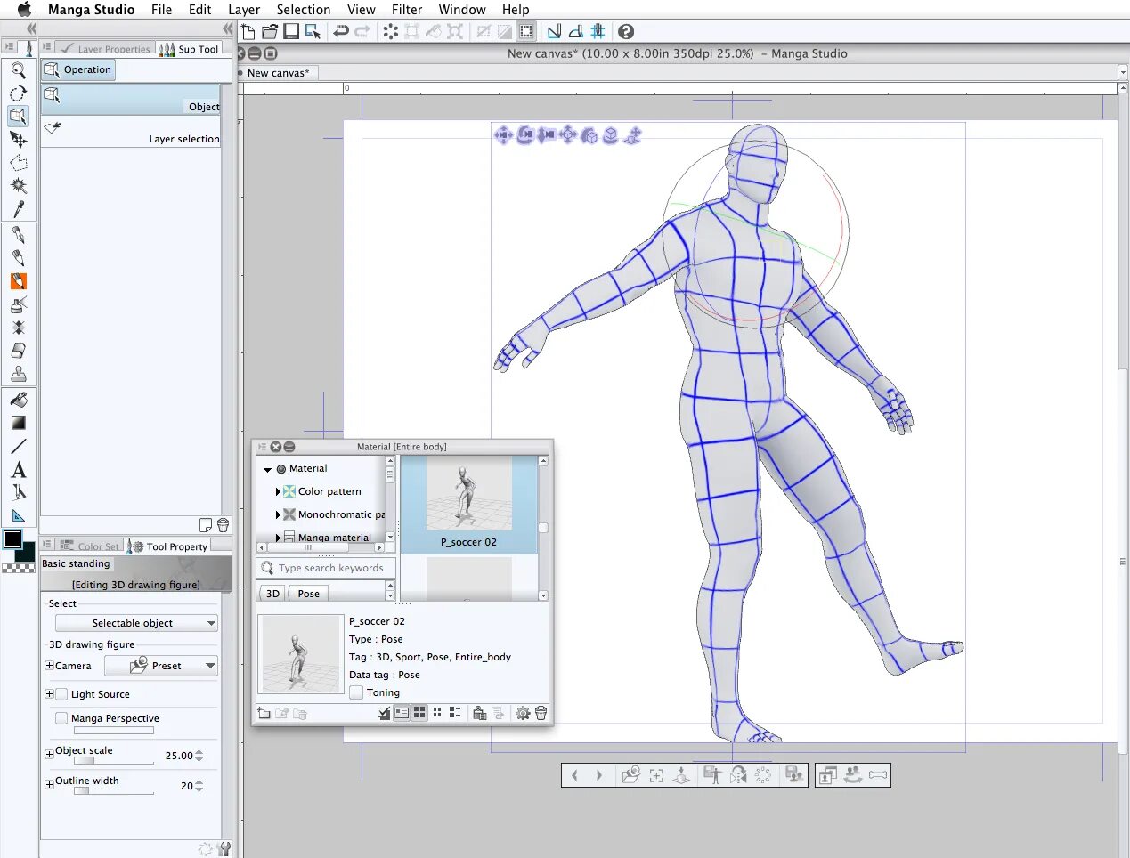 Stand editor