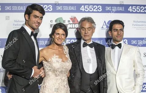 Andrea Bocelli Wife Veronica Sons Amos Editorial Stock Photo - Stock Image ...