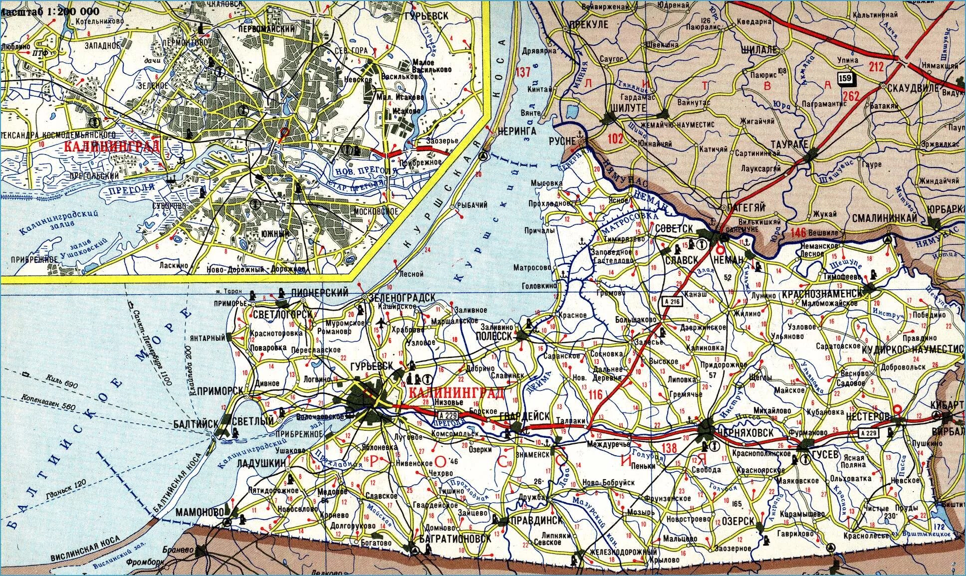 Калининградская область на карте. Карта Калининградской области подробная с поселками. Карта Калининградской обл с поселками. Карта Калининградской области с городами и поселками подробная.