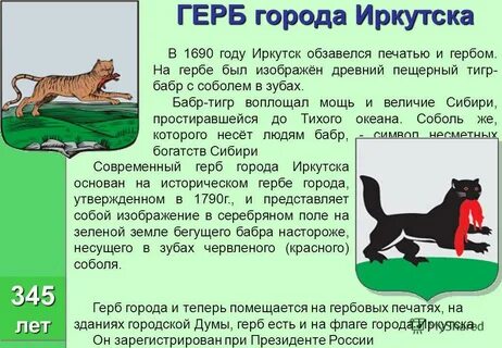 Иркутская область краткое сообщение