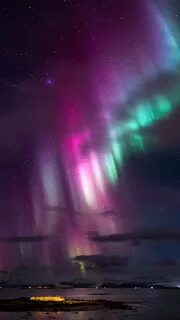 Северное сияние на телефон