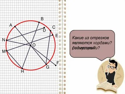 Какой отрезок является диаметром