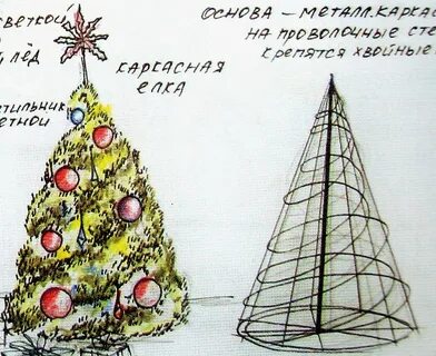 Чертеж ели