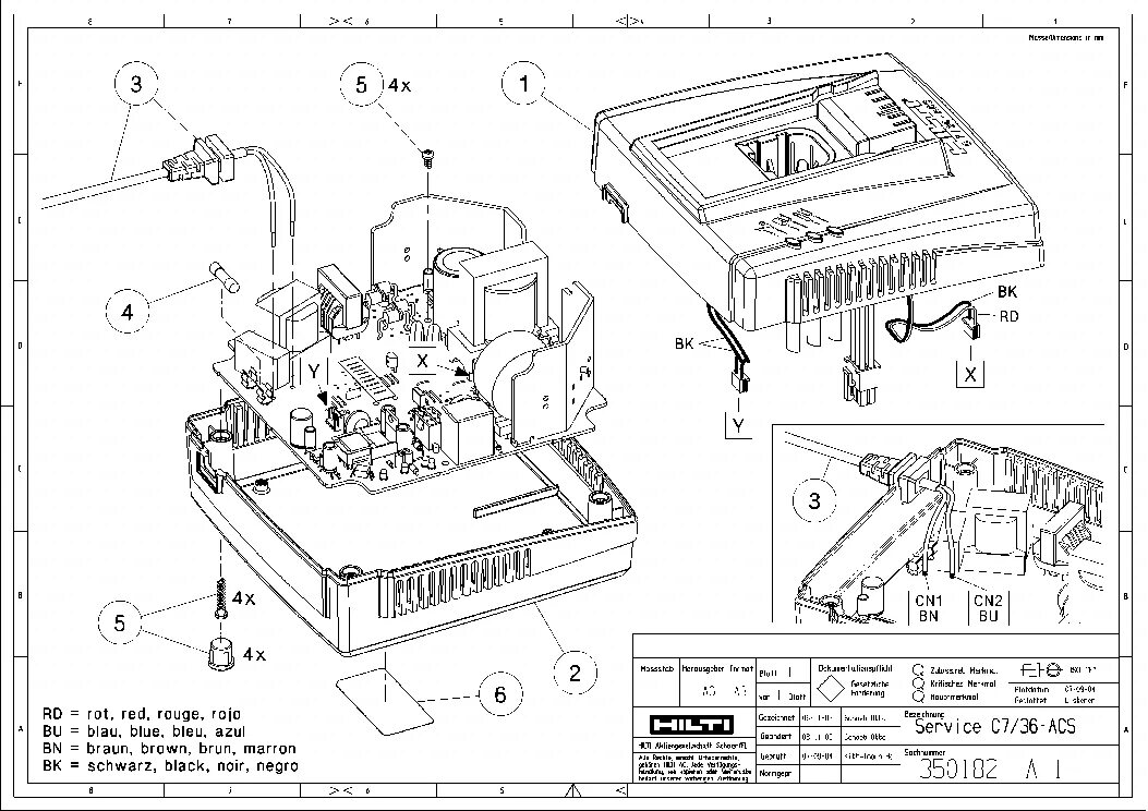 Схемы зарядное устройство hilti с6 22 Зарядное устройство Hilti C4/36-350 st-instrument