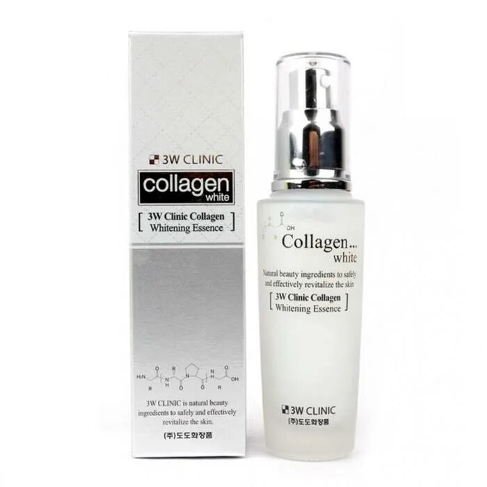 3w Clinic эссенция для лица. 3w эссенция для лица "Collagen Whitening Essence". 3w Clinic Collagen Whitening. 3w Clinic корейская косметика эссенция. Восстанавливающая эссенция