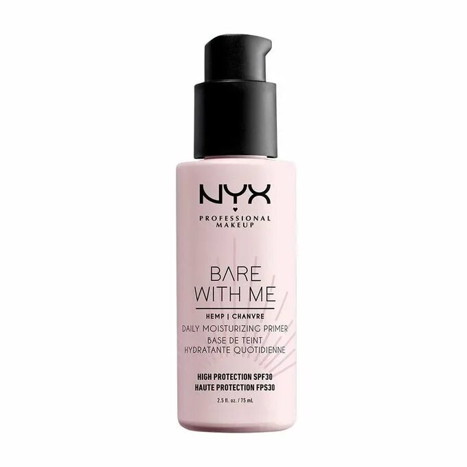 Bare with me Hemp SPF 30 Daily Moisturizing primer. Праймер от НИКС bare with me. База под макияж NYX professional Makeup bare with me. NYX праймер BWM Hemp spf30.