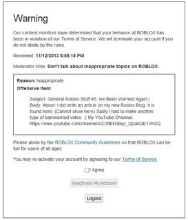 You have been warned