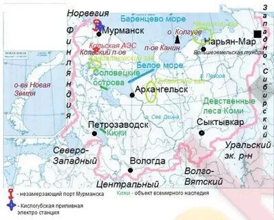 Контурные карты состав европейского севера