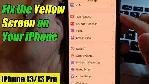 Iphone 12 pro желтит экран