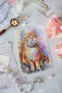 Открытки с рыжим котом