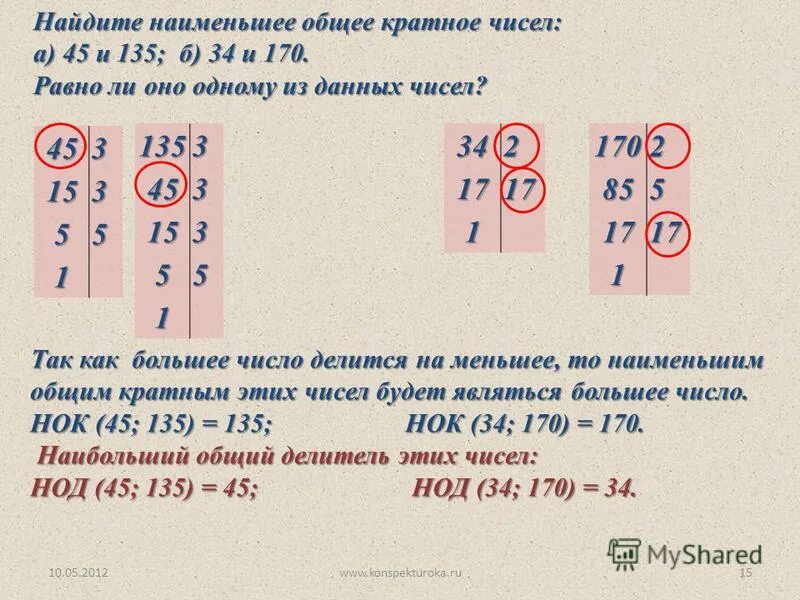 Целые числа кратные 15