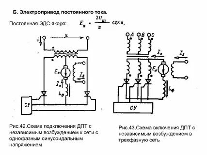 Электропривод электродвигателей постоянного тока