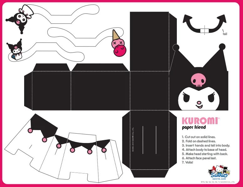 Коробочка куроми. Коробочка куроми. Хеллоу китти фигурки из бумаги. Фигурки из бумаги объемные хеллоу китти. Коробочка куроми.