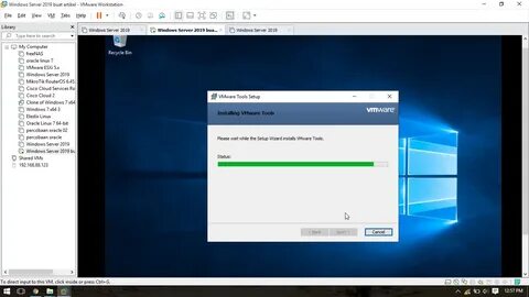 Настройка vmware