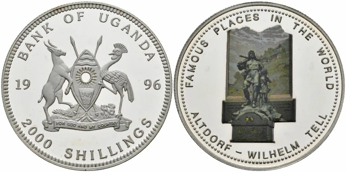 Артикул 1996. 2000 шиллингов уганда. 10000 шиллингов уганда серебро. 2000 шиллингов 1993 уганда. уганда 1996.
