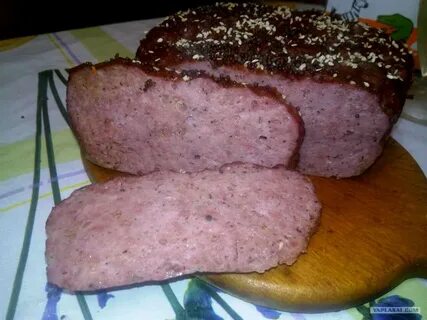 Мясо в хлебе в духовке