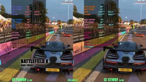 I3 12100f vs i5 12400f