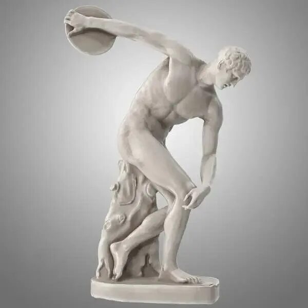 Создатель статуи дискобол. Дискобол скульптура древней Греции. Дискобол Микеланджело.