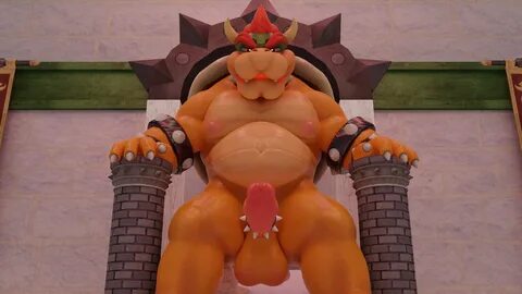 bowser, koopa, mario bros, nintendo, 2019, hi res, 1boy, anthro, balls, bel...