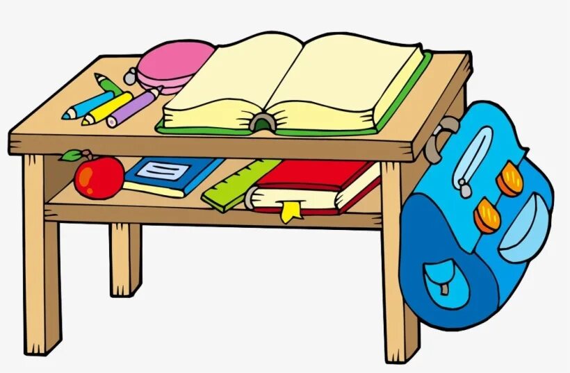 There is a desk in the study