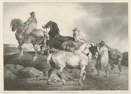 Théodore Gericault Horses Driven to a Fair The Metropolitan Museum of Art