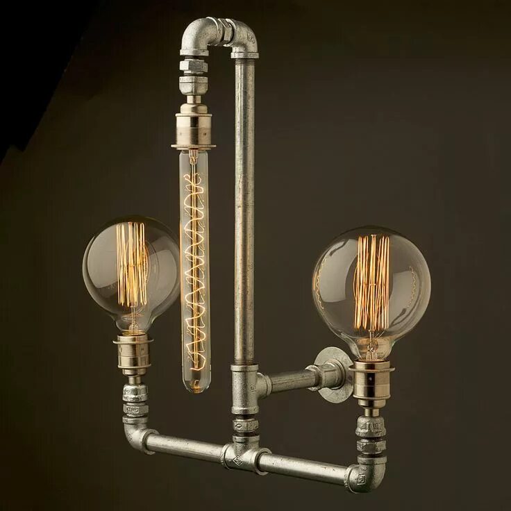 Light pipes. Edison light globes светильник. steampunk lamp edison lamp. бра с лампой эдисона. лампочки эдисона стимпанк.