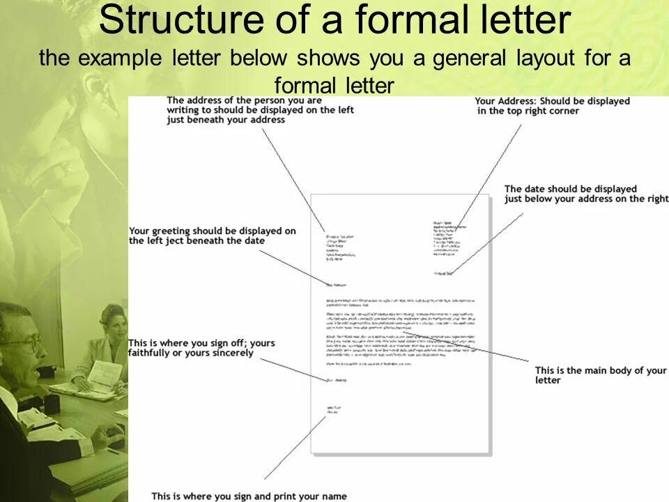 Lay out on the orders