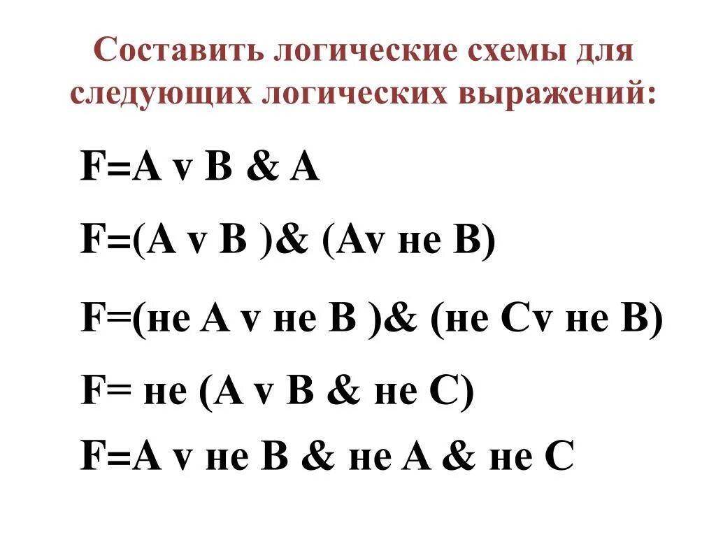 Выражение f av b. Логическая схема для логического выражения. логическое выражение по схеме. составить логическую схему для логического выражения: f=a v b &amp; a. схема логического выражения f=(avb) b v a.