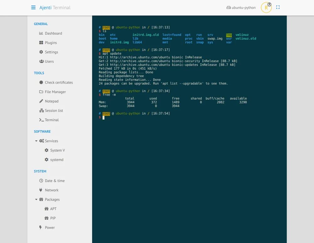 Terminal plugins