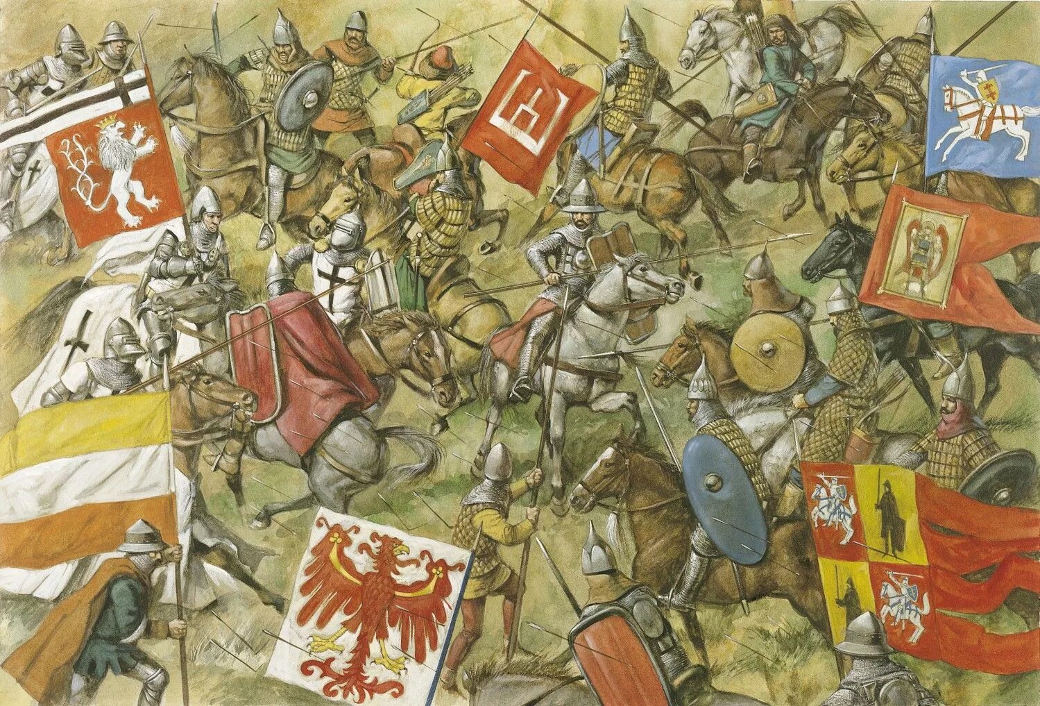Грюнвальдская битва 1410. 1410 Грюнвальдская битва рыцарь. Тевтонский орден Грюнвальдская битва. Битва Тевтонского ордена 1410.