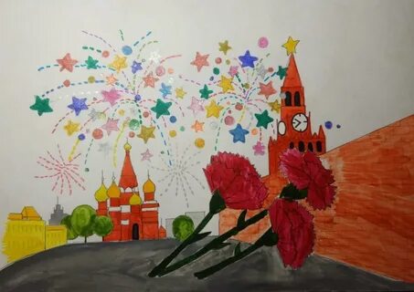 Рисунок на 9 мая парад