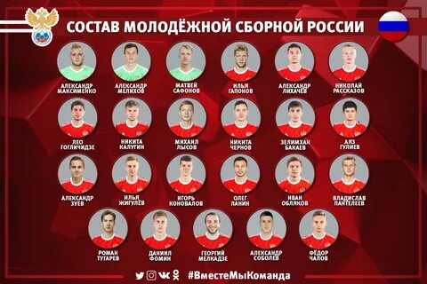 Состав молодежной сборной по годам