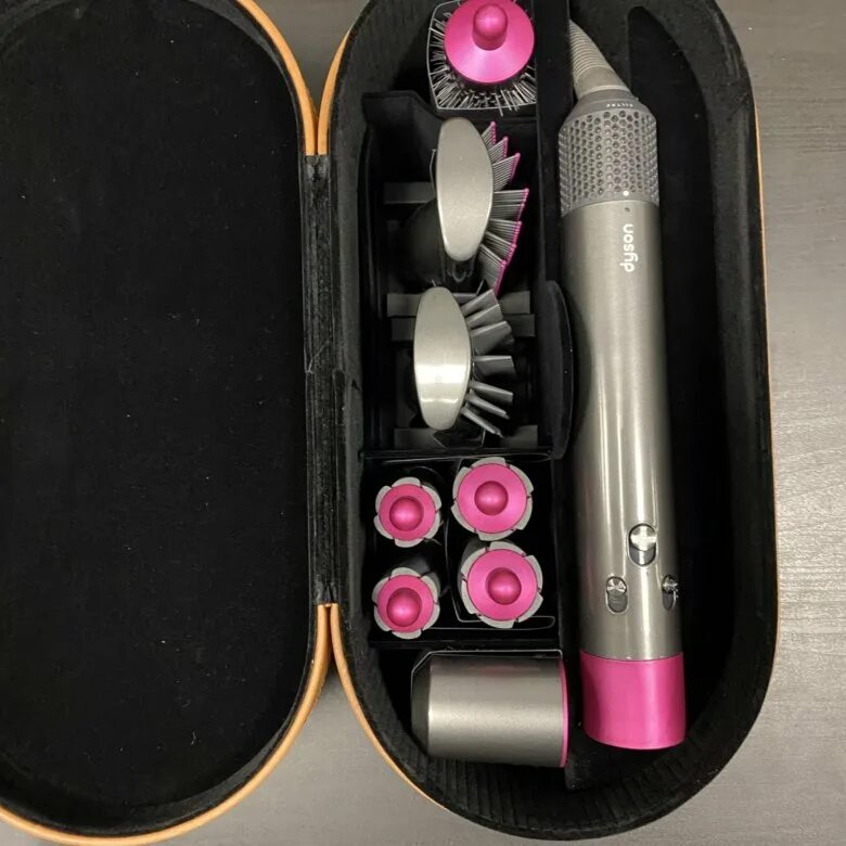 Дайсон стайлер упаковка. Стайлер dyson 8 насадок. Стайлер dyson 8 насадок. Стайлер dyson airwrap. Фен дайсон стайлер с насадками.