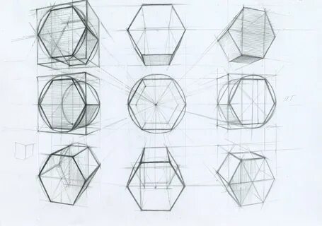 Поэтапное построение шестигранной призмы - Фото и картинки
