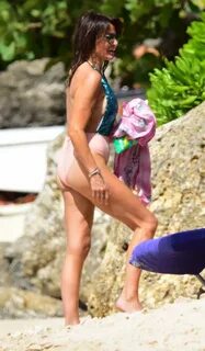 Bruno Tonioli and Lizzie Cundy were spotted on the beach in Barbados, 12/28...