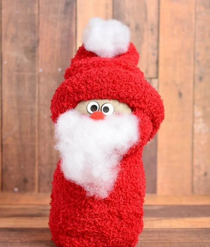 поделка дед мороз из носков. поделка дед мороз из носка. как сделать деда мороза из носка. дед мороз из носка. дед мороз из носка своими руками.