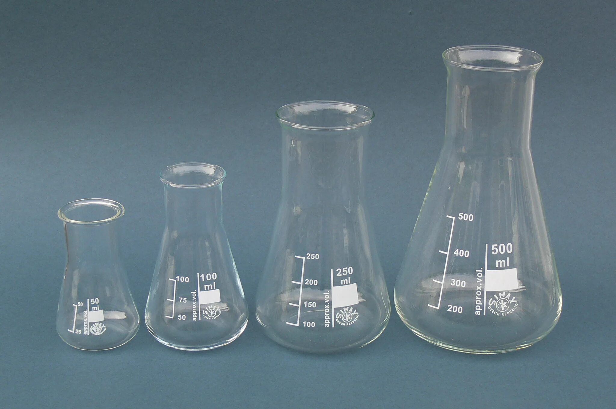 Лабораторная посуда. Колбы для опытов. Химия. Сосуд для опытов по химии. Колба стеклянная эрленмейера 250 мл.