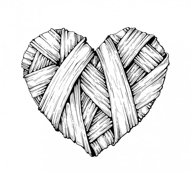 Красная нить судьбы. Связанные сердца рисунок. Нарисованное вязаное сердце. Вязаное сердечко рисунок. Нити между людьми.