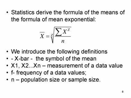Mean value
