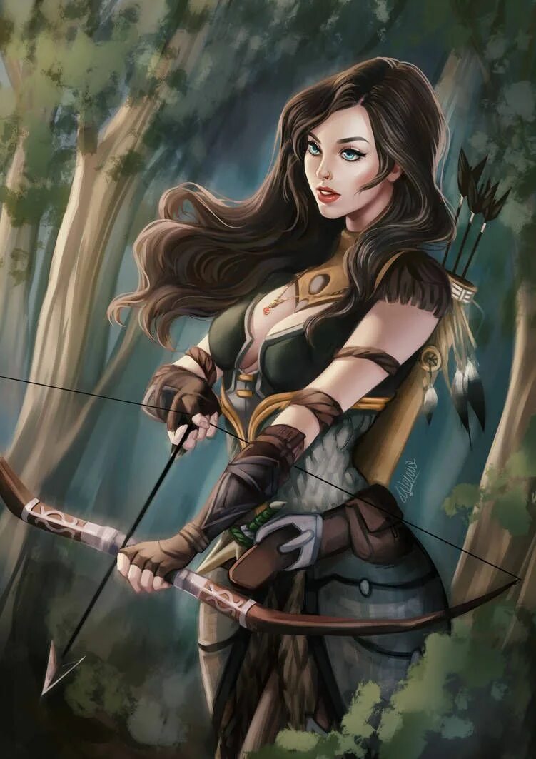 Анастасия чивяга охотник. Диана лефлер. Девушка охотница. Охотница арт. Джейд лучница.
