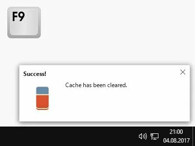 Emptying cache