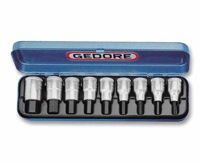 Pas набор. Набор торцевых головок gedore. набор головок со вставкой hex 12&quot;. набор шестигранных головок 12 gedore. набор головок gedore 2016516.