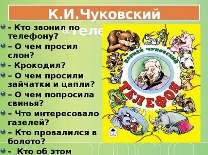 К и чуковский презентация телефон